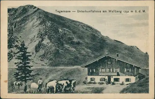 Ansichtskarte Bad Wiessee Unterkunftshaus am Wallberg 1928