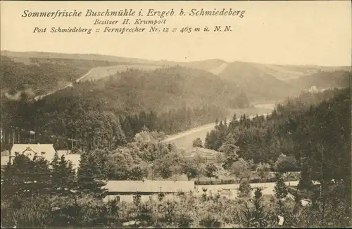 Schmiedeberg (Erzgebirge)-Dippoldiswalde Partie an der Buschmühle 1917