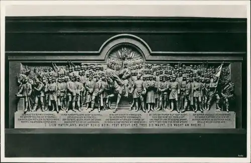 Rüdesheim (Rhein) Hauptrelief am National-Denkmal Niederwalddenkmal 1940