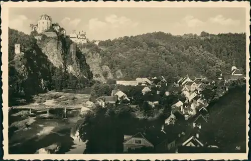 Frain an der Thaya Vranov nad Dyjí Panorama-Ansicht Gesamtansicht 1940