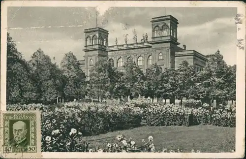 Postcard Komotau Chomutov Sadova dvorana 1930