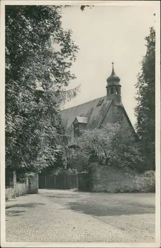 Ansichtskarte Wernigerode Partie an der Theobaldi-Kirche 1950