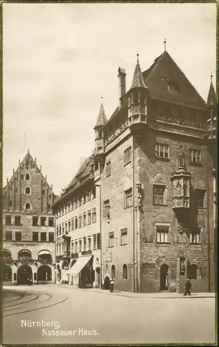 Ansichtskarte Nürnberg Nassauerhaus, Cafe Huset 1928
