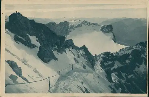 Grainau Alpen (Allgemein) Zugspitze Wettersteingebirge Zugspitzgrat 1920