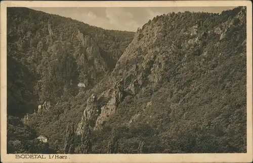 Ansichtskarte Treseburg Bodetal Harz Felsen Landschaft 1920