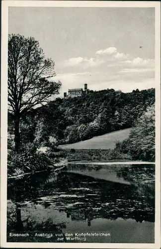 Ansichtskarte Eisenach Ausvlick von den Knöpfelsteichen Wartburg 1935