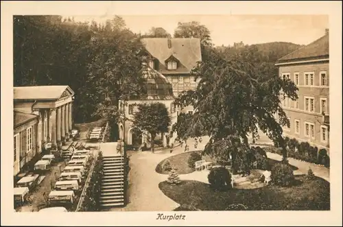 Ansichtskarte Wiesenbad Kurplatz 1924