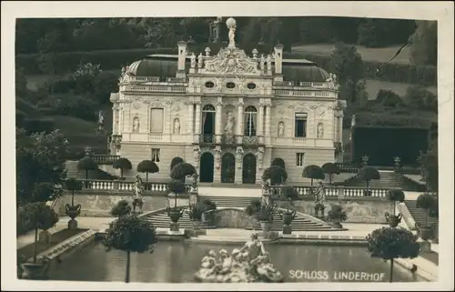 Ansichtskarte Linderhof-Ettal Schloss Linderhof 1930 Privatfoto
