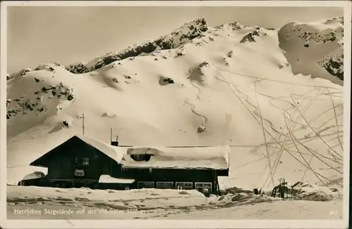 Ansichtskarte Garmisch-Partenkirchen Skigebiet Hochalm 1934