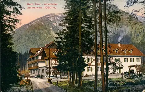 Ansichtskarte Reutte Alpenhotel Ammerwald 1914