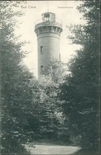 Ansichtskarte Kleve Partie am Aussichtsturm 1909