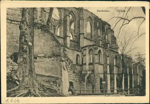 Ansichtskarte Oybin Burg und Klosterruine 1924