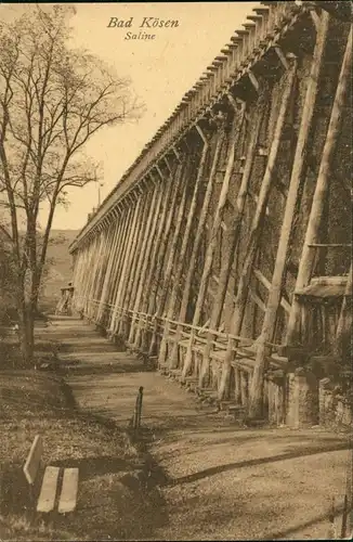 Ansichtskarte Bad Kösen Partie an der Saline 1922