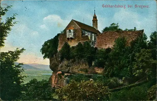 Ansichtskarte Bregenz Gebhardsberg 1913