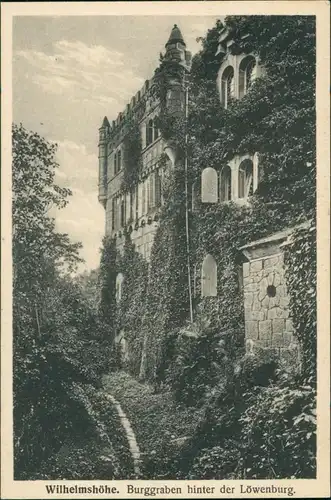 Ansichtskarte Bad Wilhelmshöhe-Kassel Cassel Löwenburg, Burggraben 1918
