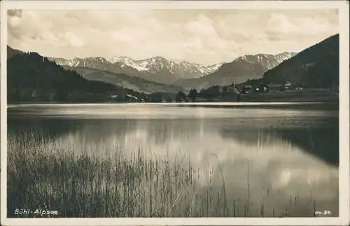 Immenstadt (Allgäu) Alpsee mit Bühl bei Immenstadt Allgäu 1935