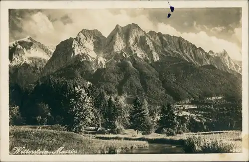 .Bayern Wettersteingebirge Waxensteine Alpspitze Alpen Berge 1934
