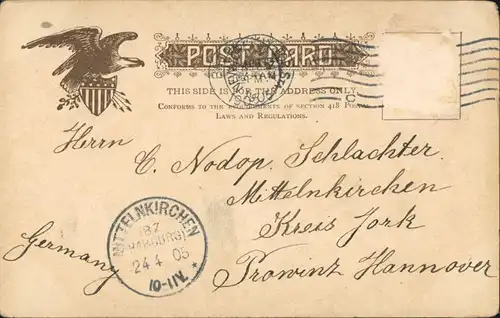 Manhattan-New York City The Park Row Building, Street View 1905