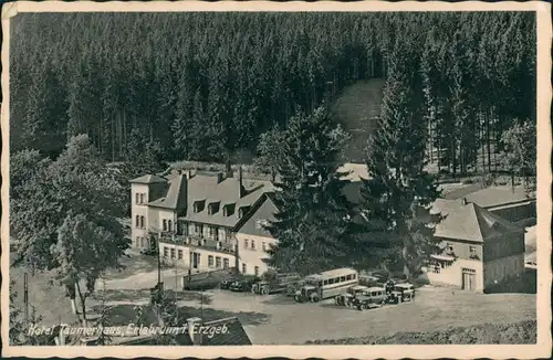 Ansichtskarte Erlabrunn-Breitenbrunn (Erzgebirge) Partie am Täumerhaus 1936