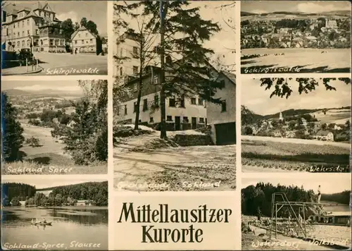 Ansichtskarte Schirgiswalde Šěrachow Mittellausitzer Kurorte MB 1960
