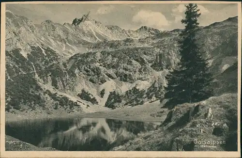 Ansichtskarte Oberstdorf (Allgäu) Nebelhorn, Geisalpsee 1932