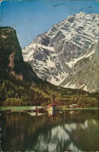 Ansichtskarte Schönau am Königssee Königssee, Watzmann, Bartholomä 1924