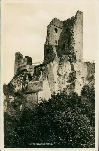 Ansichtskarte Bad Godesberg-Bonn Burg Drachenfels (Siebengebirge) 1932