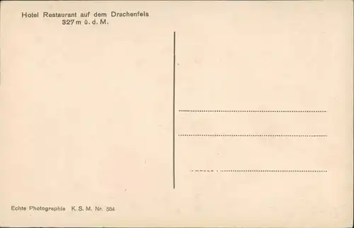 Ansichtskarte Bad Godesberg-Bonn Burg Drachenfels (Siebengebirge) 1932