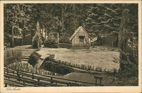 Oberschlema-Bad Schlema Naturtheater im Radiumbad, Erzgebirge Postkarte 1930