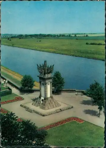 Ansichtskarte Torgau Sowjetisches Ehrenmal an der Elbe 1962