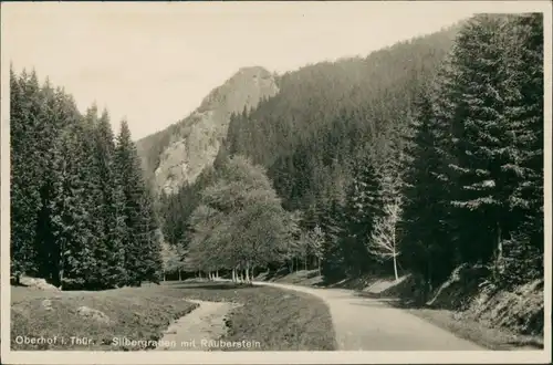 Oberhof (Thüringen) Umland-Ansicht Partie am Silbergraben, Räuberstein 1931