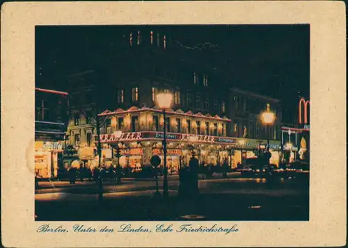Ansichtskarte Mitte-Berlin Unter den Linden, Kranzler - color 1940