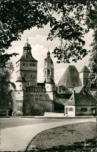 Weißenburg in Bayern Stadtteilansicht Partie am Ellinger Tor 1969