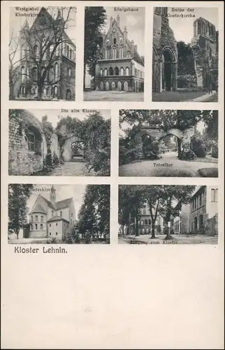 Ansichtskarte Kloster Lehnin Kloster Stadtteilansichten 1922