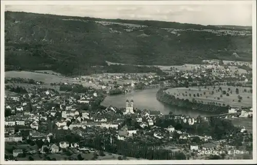 Ansichtskarte Bad Säckingen Panorama-Ansicht Blick über die Stadt 1938