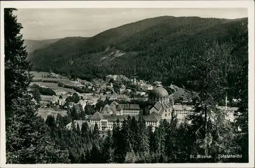 Ansichtskarte St. Blasien Panorama-Ansicht Totalansicht Schwarzwald Ort 1940