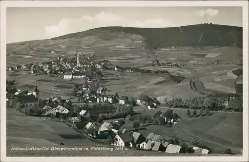 Oberwiesenthal Vogelschau-Perspektive mit Blick zum Fichtelberg 1935
