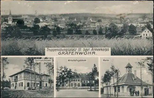 Ansichtskarte Grafenwöhr Truppenübungsplatz - 4 Bild 1923