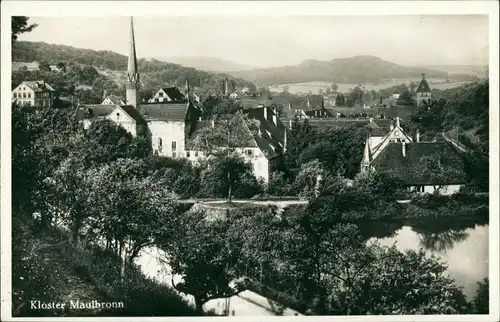 Ansichtskarte Maulbronn Stadtpartie 1932