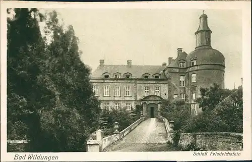Ansichtskarte Bad Wildungen Schloss Friedrichstein 1926