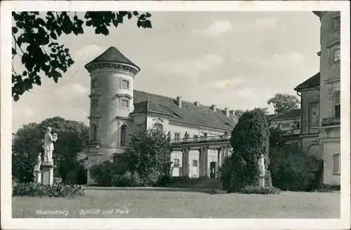 Ansichtskarte Rheinsberg Schloss und Park 1939