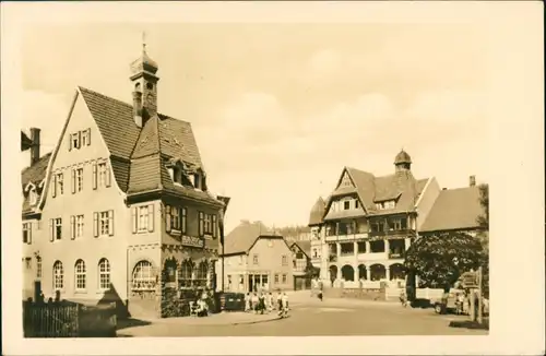 Ansichtskarte Georgenthal (Thüringen) Straßenpartie 1954