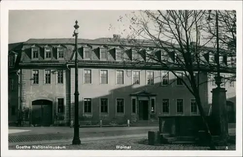 Ansichtskarte Weimar Goethe-Nationalmuseum 1932