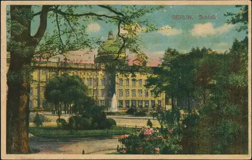 Ansichtskarte Mitte-Berlin Berliner Stadtschloss Aquarellkarte 1927