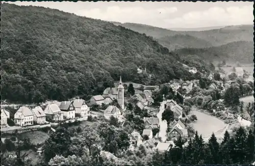 Altenbrak Panorama-Ansicht Dorf Blick Bodetal Harz DDR Postkarte 1966/1965