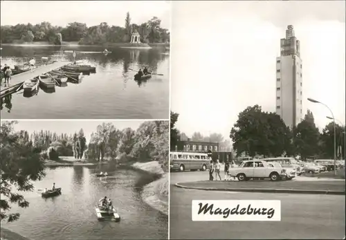 Werder-Magdeburg Adolf-Mittag-See, Aussichtsturm, Kulturpark Rotehorn, DDR 1978
