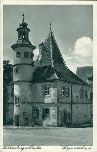 Rothenburg ob der Tauber Partie am Hegereiter-Haus Stadtteilansicht 1925