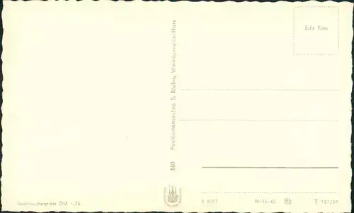 Altenbrak Stadtteilansicht Partie Ortsmitte mit Wohnhäuser DDR Postkarte 1959