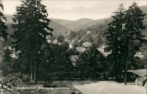 Altenbrak Umland-Ansicht Panorama Blick v.d. Waldbühne DDR Postkarte 1964