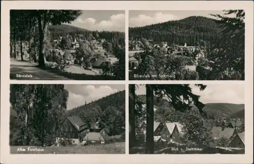 Bärenfels (Erzgebirge)-Altenberg (Erzgebirge)  Forsthaus,   Steinmeer 1955